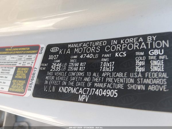 2018 KIA SPORTAGE LX