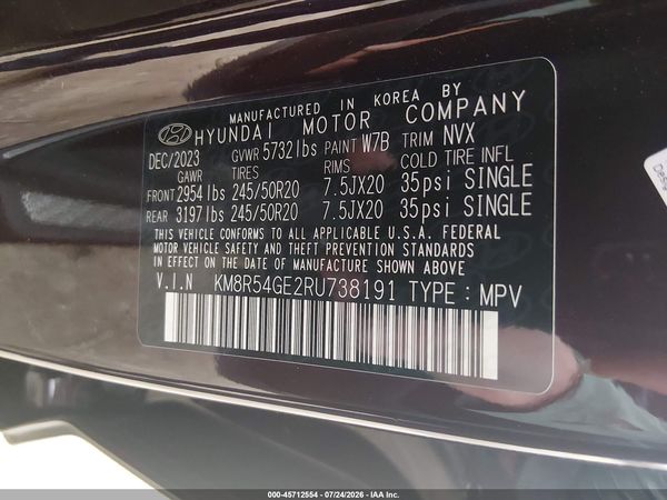 2024 HYUNDAI PALISADE LIMITED