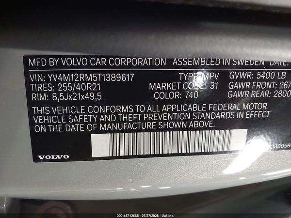 2026 VOLVO XC60 B5 ULTRA