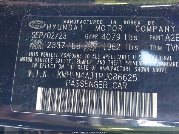 2023 HYUNDAI ELANTRA HYBRID LIMITED
