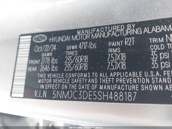 2025 HYUNDAI TUCSON SEL CONVENIENCE