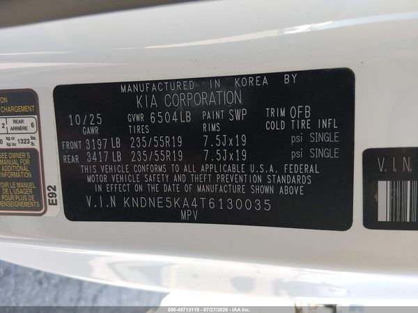 2026 KIA CARNIVAL MPV HYBRID SX