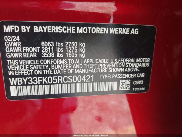 2024 BMW I5 EDRIVE40