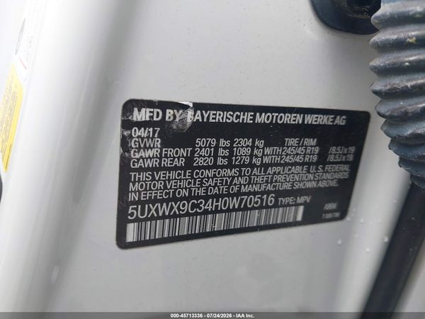 2017 BMW X3 XDRIVE28I
