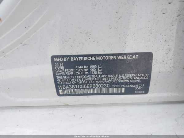 2014 BMW 320I SA