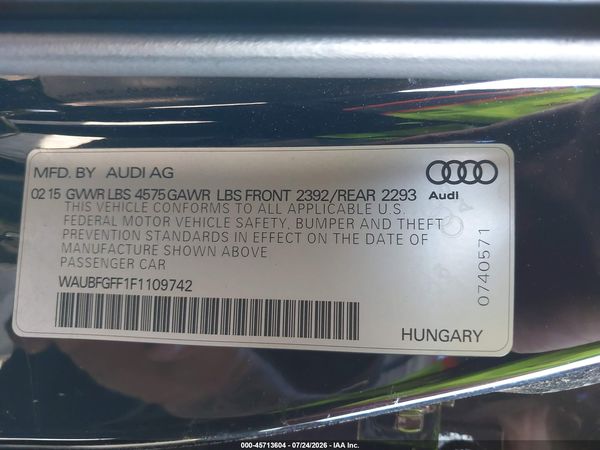 2015 AUDI A3 2.0T PREMIUM