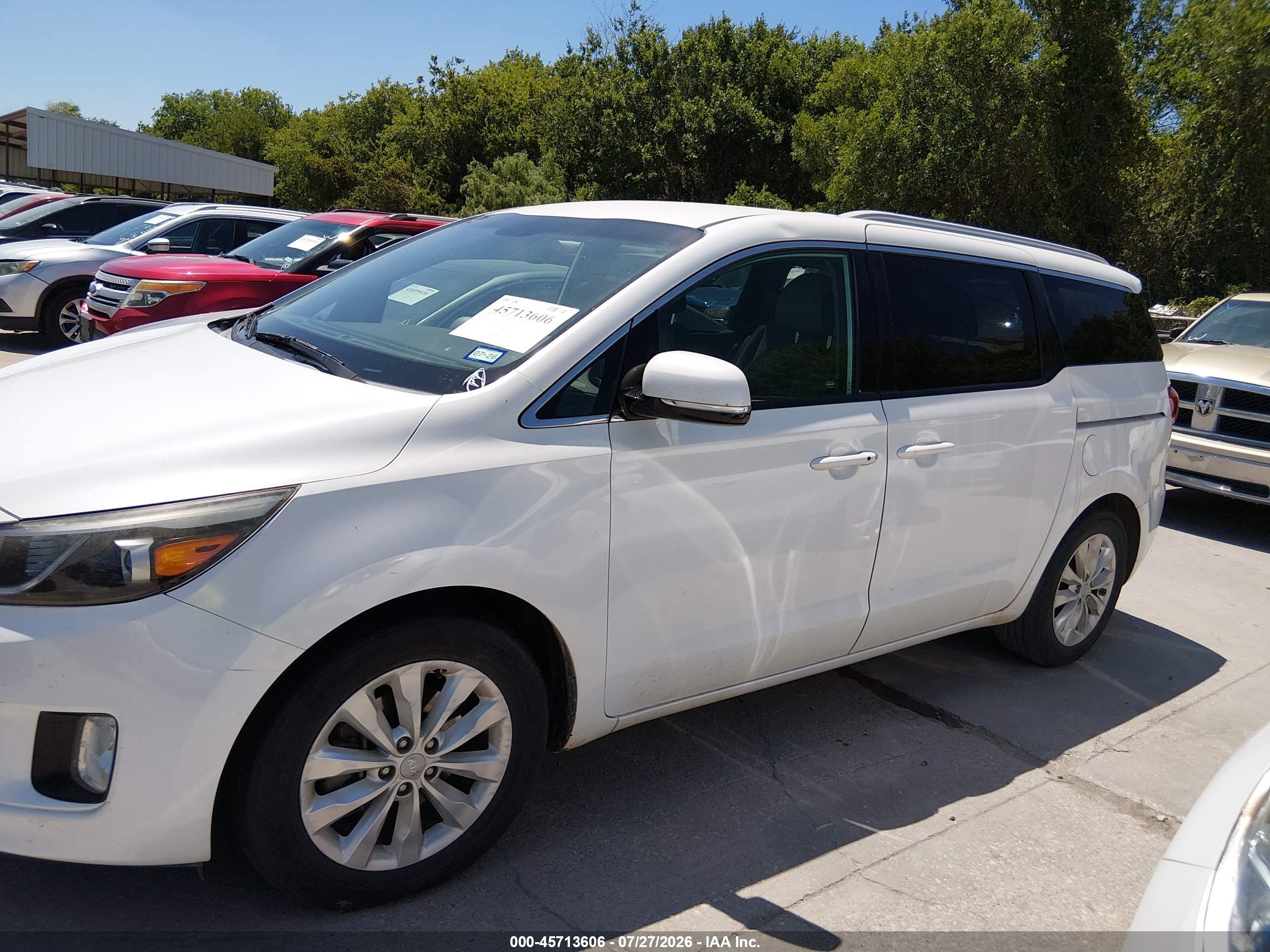 2016 KIA SEDONA EX