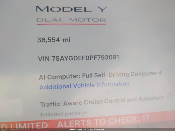 2023 TESLA MODEL Y
