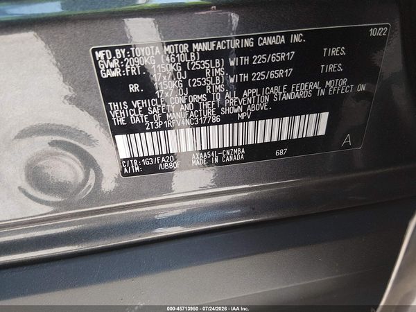 2022 TOYOTA RAV4 XLE