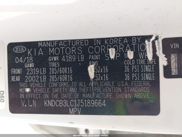 2018 KIA NIRO LX