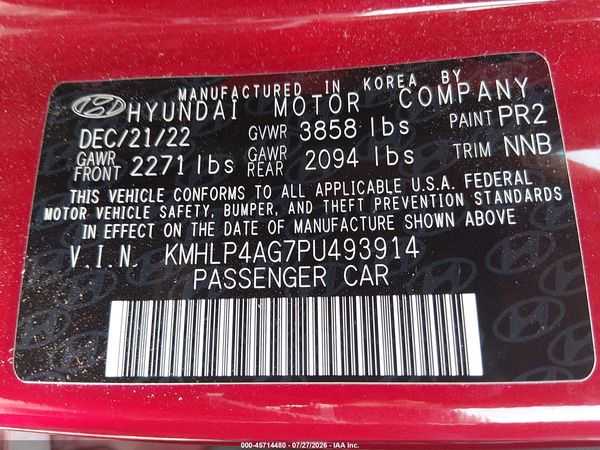 2023 HYUNDAI ELANTRA LIMITED