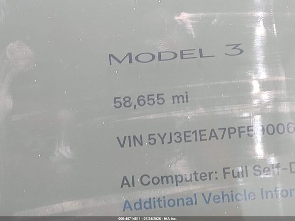2023 TESLA MODEL 3 REAR-WHEEL DRIVE