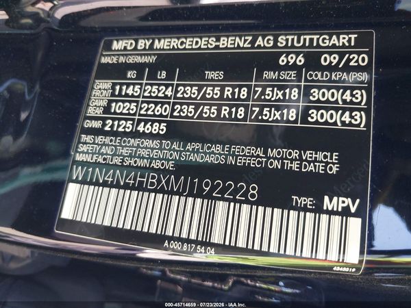 2021 MERCEDES-BENZ GLA 250 4MATIC