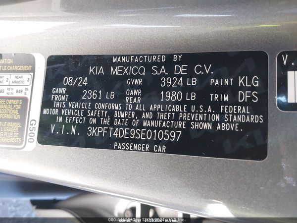 2025 KIA K4 LXS