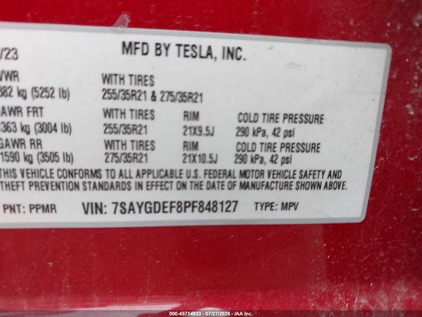 2023 TESLA MODEL Y