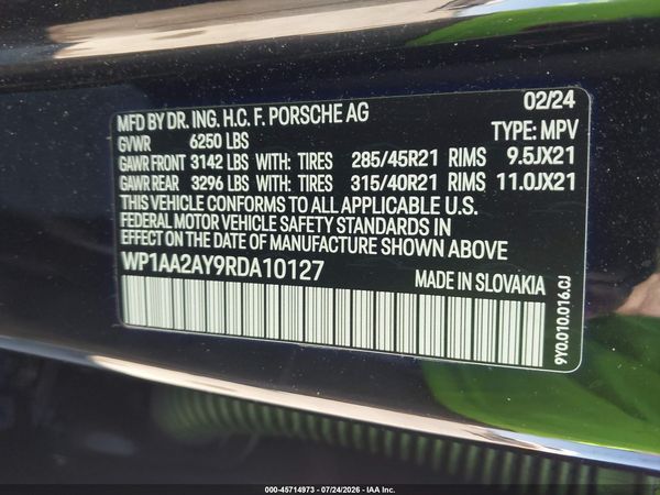 2024 PORSCHE CAYENNE