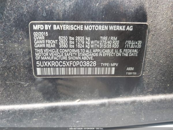 2015 BMW X5 XDRIVE35I