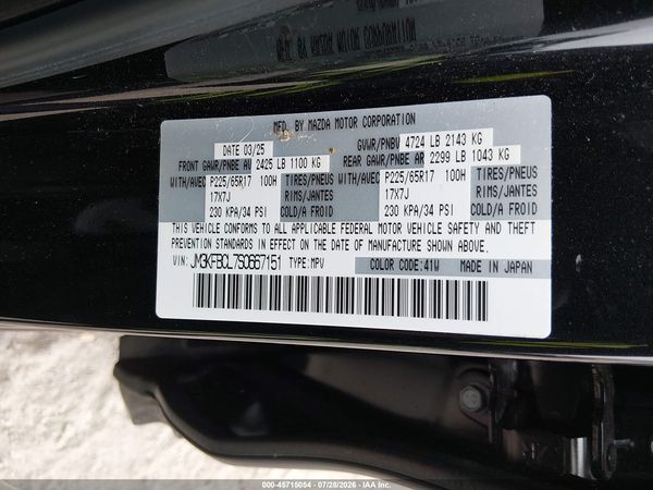 2025 MAZDA CX-5 2.5 S PREFERRED