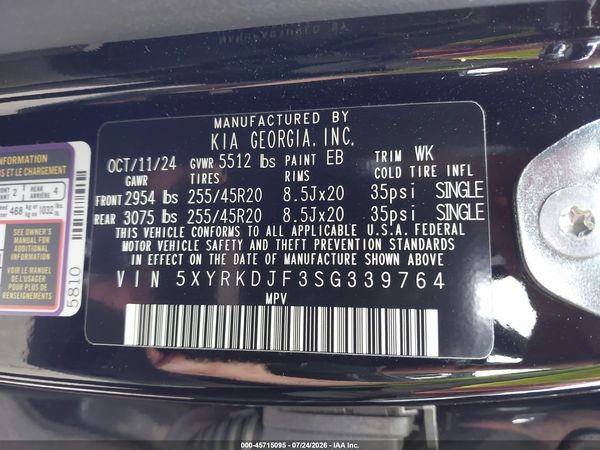 2025 KIA SORENTO X-LINE SX PRESTIGE
