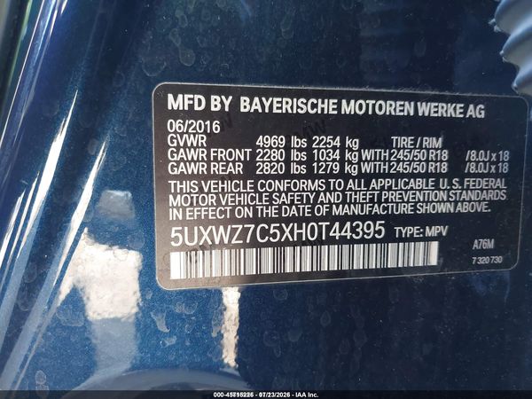 2017 BMW X3 SDRIVE28I