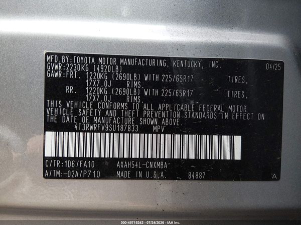 2025 TOYOTA RAV4 HYBRID XLE