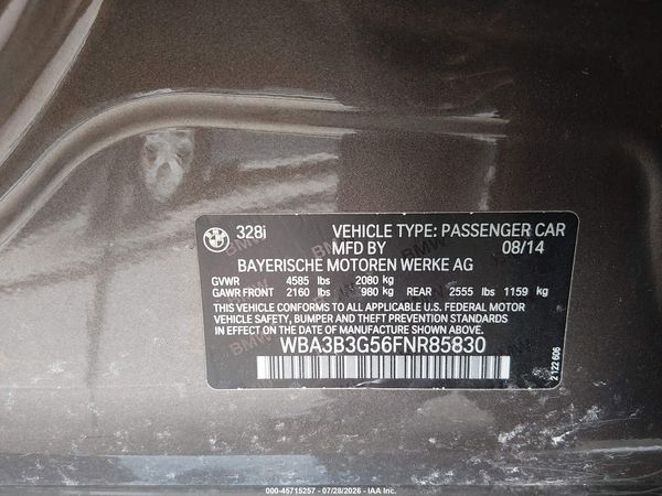 2015 BMW 328I XDRIVE