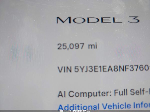 2022 TESLA MODEL 3 REAR-WHEEL DRIVE
