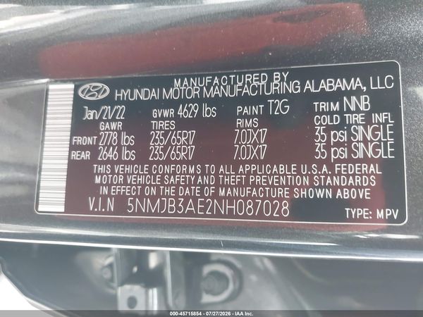 2022 HYUNDAI TUCSON SEL