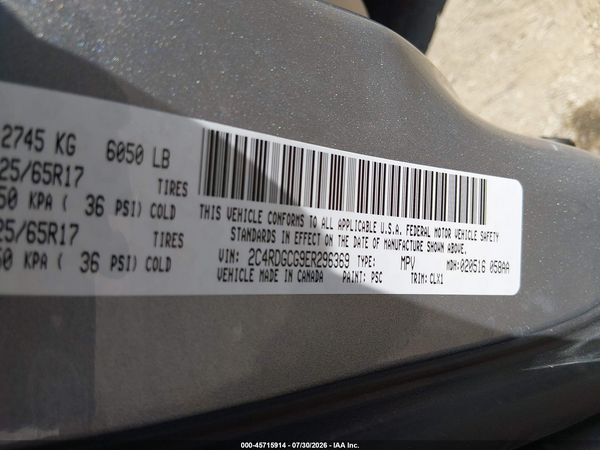 2014 DODGE GRAND CARAVAN SXT 30TH ANNIVERSARY