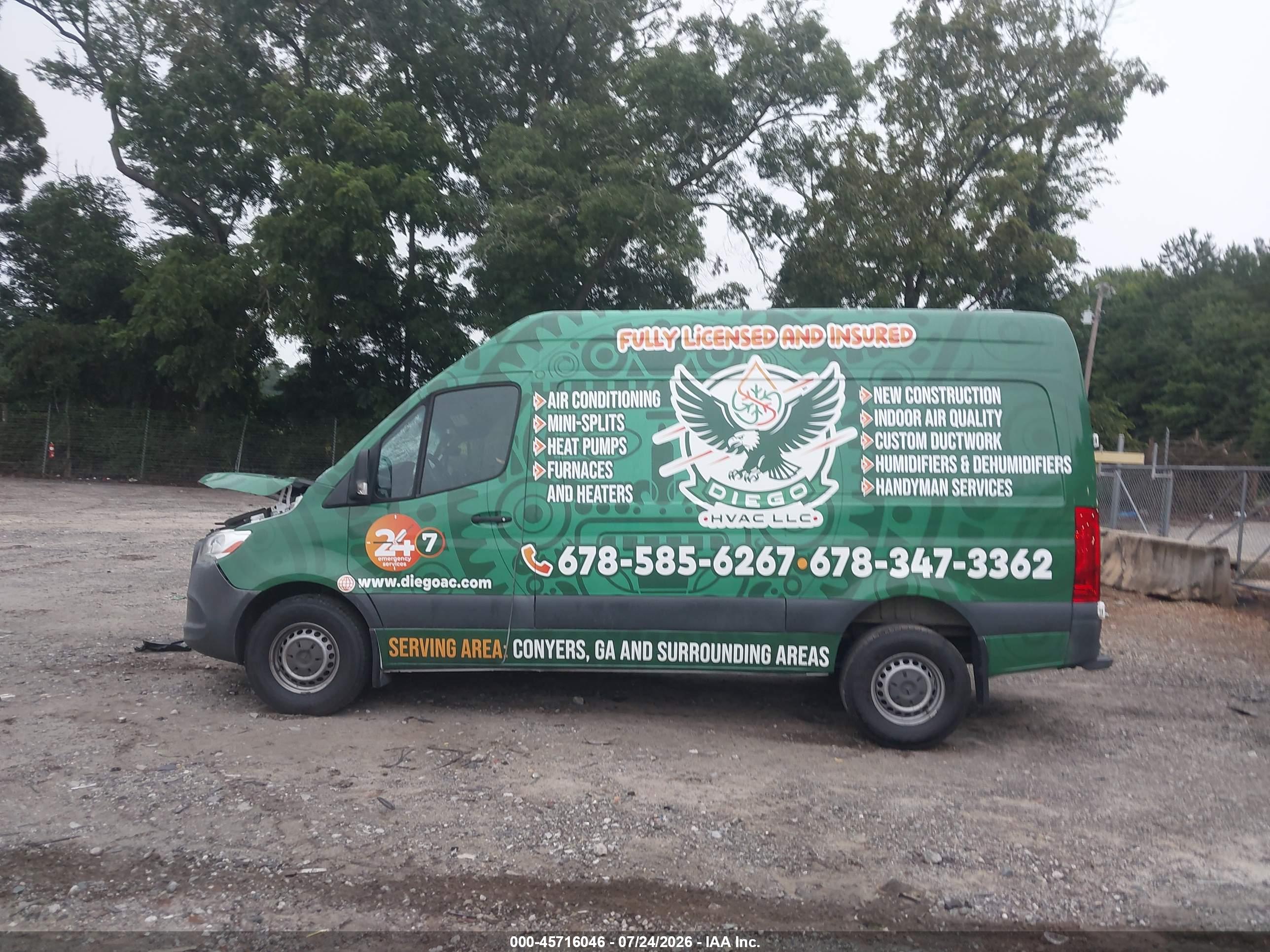 2021 MERCEDES-BENZ SPRINTER 2500 STANDARD ROOF V6