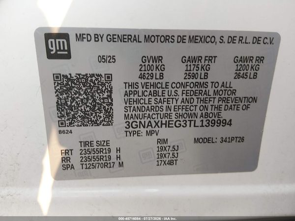 2026 CHEVROLET EQUINOX FWD LT — I9