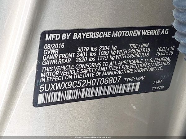 2017 BMW X3 XDRIVE28I