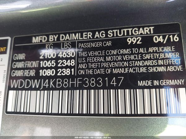 2017 MERCEDES-BENZ C 300 4MATIC