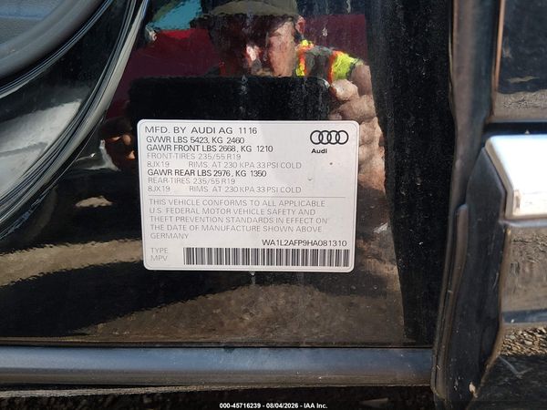 2017 AUDI Q5 2.0T PREMIUM