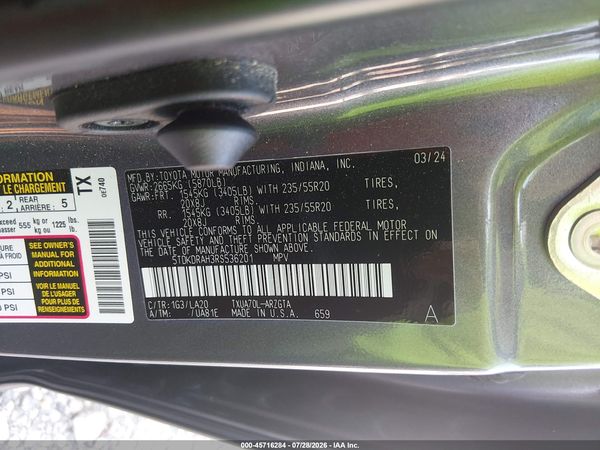 2024 TOYOTA HIGHLANDER PLATINUM