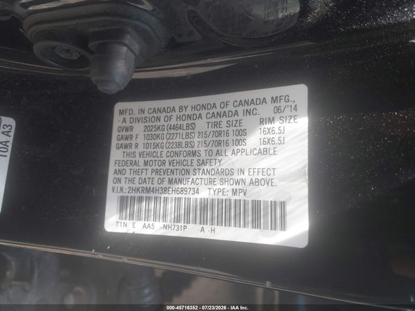 2014 HONDA CR-V LX