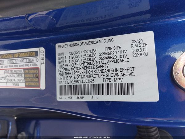 2020 ACURA RDX A-SPEC PACKAGE