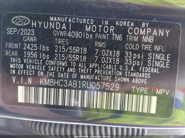 2024 HYUNDAI KONA SEL