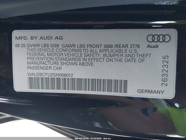 2025 AUDI ALL-NEW A5