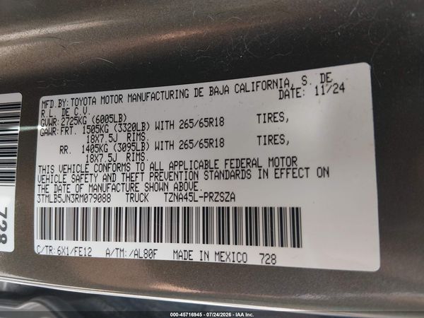 2024 TOYOTA TACOMA TRD SPORT