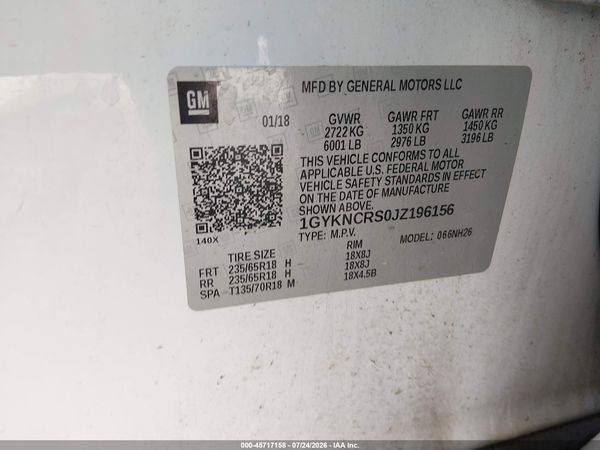 2018 CADILLAC XT5 LUXURY