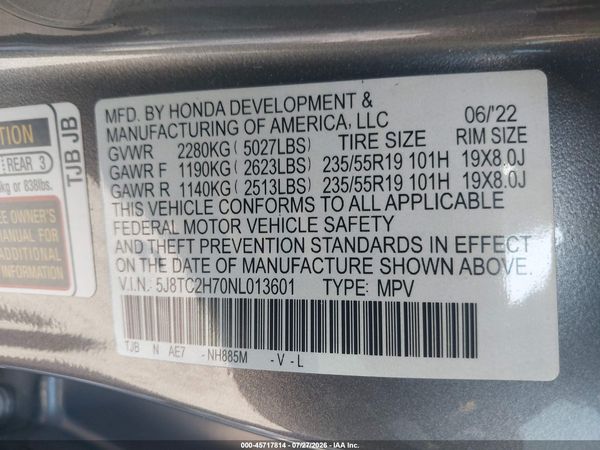 2022 ACURA RDX ADVANCE PACKAGE