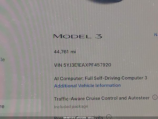 2023 TESLA MODEL 3 REAR-WHEEL DRIVE