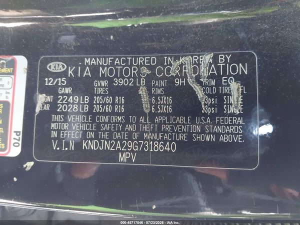 2016 KIA SOUL Plus