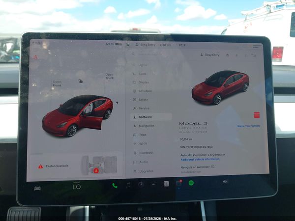 2018 TESLA MODEL 3 LONG RANGE/PERFORMANCE