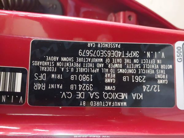 2025 KIA K4 LXS