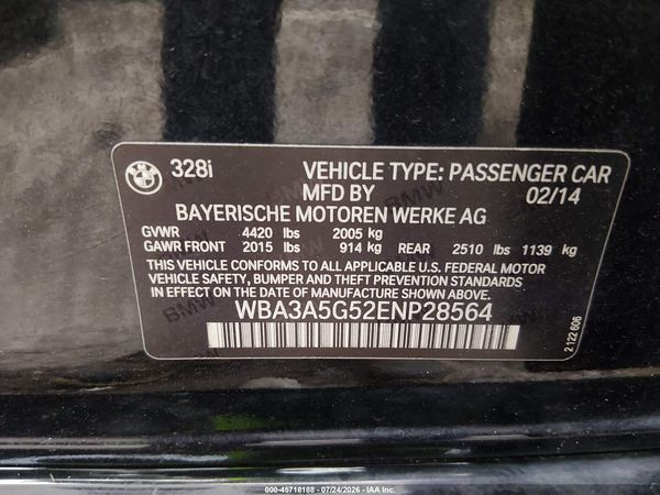 2014 BMW 328I SA