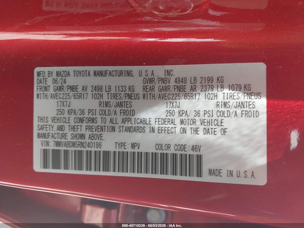 2024 MAZDA CX-50 2.5 S PREMIUM — I9
