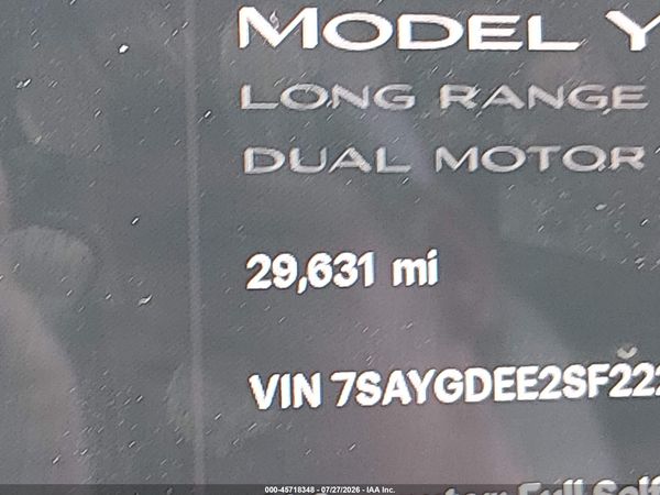 2025 TESLA MODEL Y