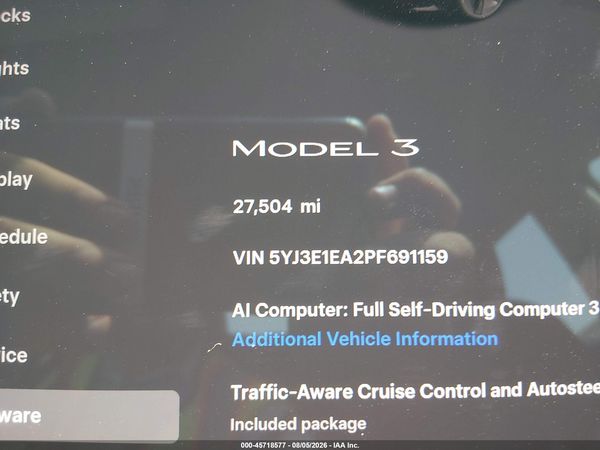 2023 TESLA MODEL 3 REAR-WHEEL DRIVE